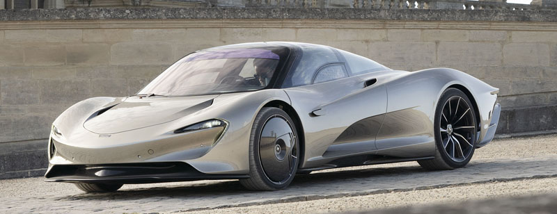 McLaren Hybrid Speedtail -three seats-1036 bhp - 250 mph (403 kph)